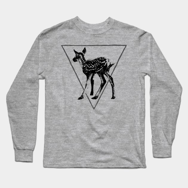 Deer fawn Long Sleeve T-Shirt by vvilczy